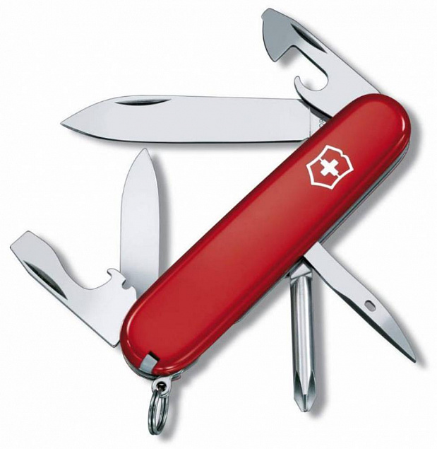 Офицерский нож Tinker 91, красный с логотипом в Самаре заказать по выгодной цене в кибермаркете AvroraStore