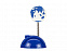 Подставка для визиток и ручки с держателем для бумаги Глобус, синий с логотипом в Самаре заказать по выгодной цене в кибермаркете AvroraStore