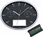 Часы настенные INSERT3 с термометром и гигрометром, черные с логотипом в Самаре заказать по выгодной цене в кибермаркете AvroraStore