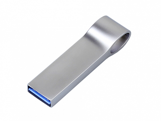 USB 3.0-флешка на 128 Гб с мини чипом и боковым отверстием для цепочки с логотипом в Самаре заказать по выгодной цене в кибермаркете AvroraStore