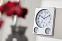 Часы настенные прямоугольные SATURN, серебро с логотипом в Самаре заказать по выгодной цене в кибермаркете AvroraStore