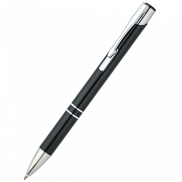 Ручка металлическая Holly - Черный AA с логотипом в Самаре заказать по выгодной цене в кибермаркете AvroraStore