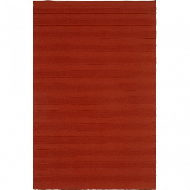 Плед Pleat, коричневый (терракота) с логотипом в Самаре заказать по выгодной цене в кибермаркете AvroraStore