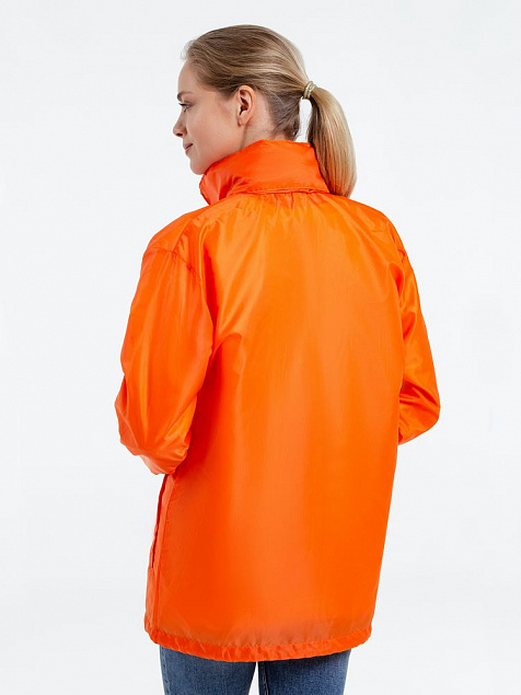 Ветровка унисекс SHIFT, оранжевая с логотипом в Самаре заказать по выгодной цене в кибермаркете AvroraStore
