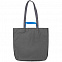 Шопер Sensa, серый с синим с логотипом в Самаре заказать по выгодной цене в кибермаркете AvroraStore