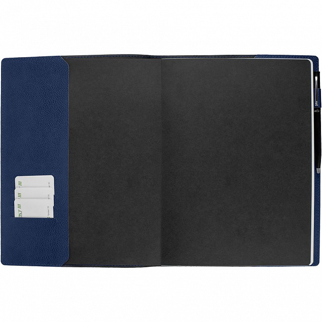Ежедневник в суперобложке Brave Book, недатированный, синий с логотипом в Самаре заказать по выгодной цене в кибермаркете AvroraStore