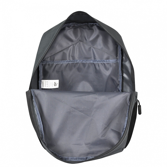 Рюкзак Eclat, серый/чёрный, 43 x 31 x 10 см, 100% полиэстер 600D с логотипом в Самаре заказать по выгодной цене в кибермаркете AvroraStore