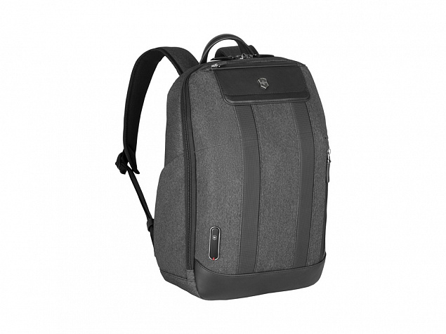 Рюкзак VICTORINOX Architecture Urban2 City Backpack 14'', серый, полиэстер / кожа, 30x19x42 см, 17 л с логотипом в Самаре заказать по выгодной цене в кибермаркете AvroraStore