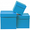 Коробка Cube S, голубая с логотипом в Самаре заказать по выгодной цене в кибермаркете AvroraStore