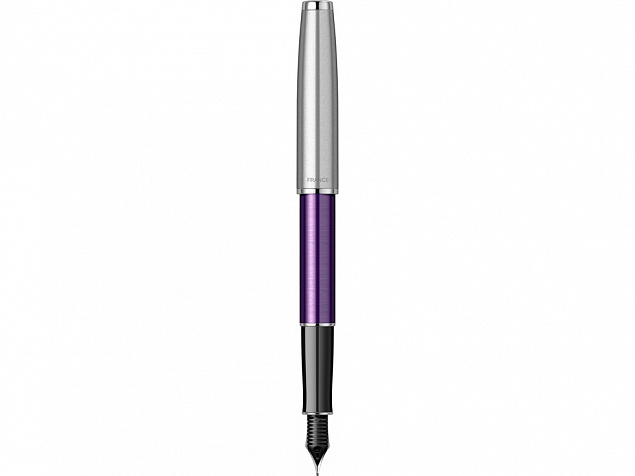 Ручка перьевая Parker «Sonnet Essentials Violet SB Steel CT» с логотипом в Самаре заказать по выгодной цене в кибермаркете AvroraStore