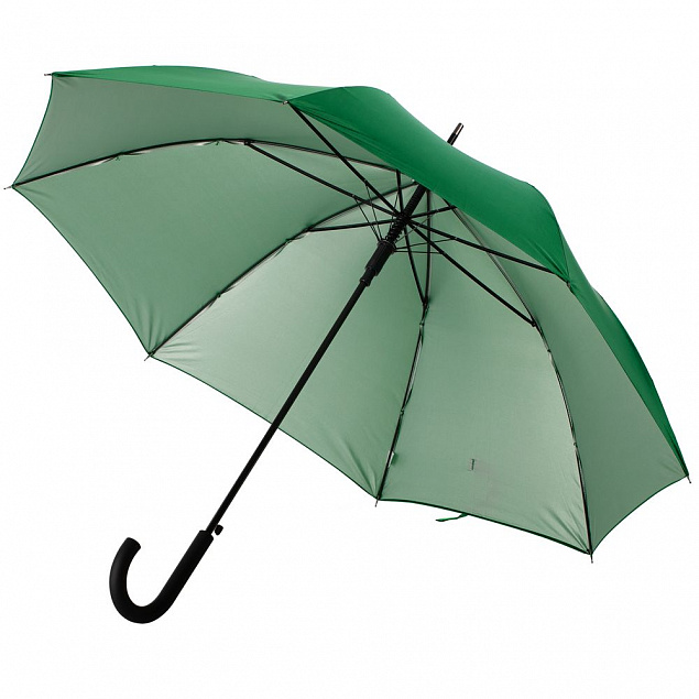 Зонт-трость Silverine, зеленый с логотипом в Самаре заказать по выгодной цене в кибермаркете AvroraStore