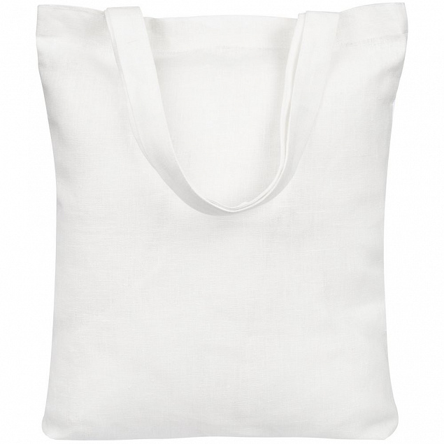 Сумка для покупок Linne, белая с логотипом в Самаре заказать по выгодной цене в кибермаркете AvroraStore