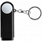Брелок-фонарик Lens Ray, черный с логотипом в Самаре заказать по выгодной цене в кибермаркете AvroraStore