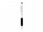 Ручка-стилус шариковая Ziggy синие чернила, серебристый/черный с логотипом в Самаре заказать по выгодной цене в кибермаркете AvroraStore