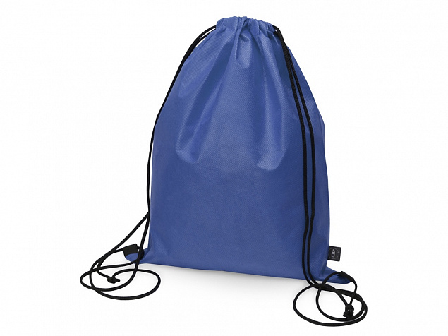 Рюкзак-мешок Reviver из нетканого переработанного материала RPET, синий с логотипом в Самаре заказать по выгодной цене в кибермаркете AvroraStore