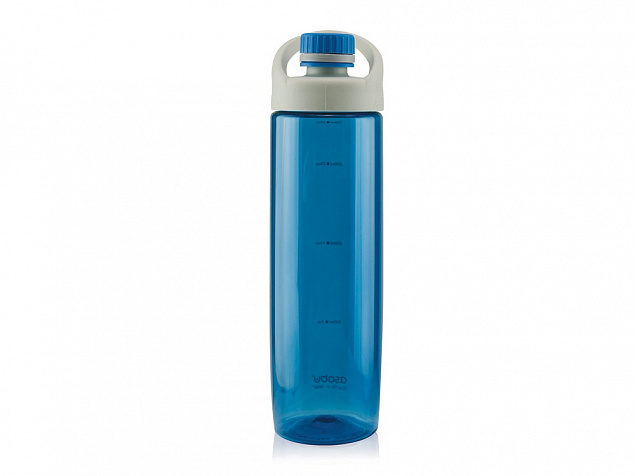 Бутылка для воды ADVENTURER, 700 мл, голубой с логотипом в Самаре заказать по выгодной цене в кибермаркете AvroraStore