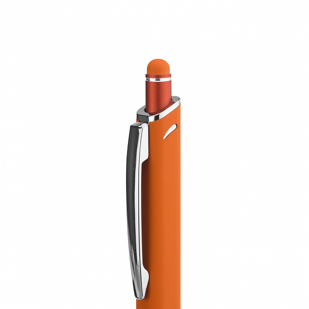 Шариковая ручка Quattro, оранжевая с логотипом в Самаре заказать по выгодной цене в кибермаркете AvroraStore