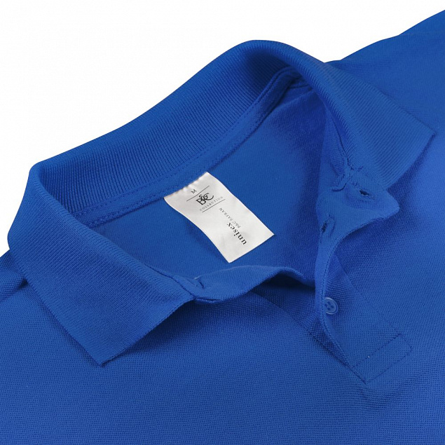Рубашка поло Safran ярко-синяя с логотипом в Самаре заказать по выгодной цене в кибермаркете AvroraStore