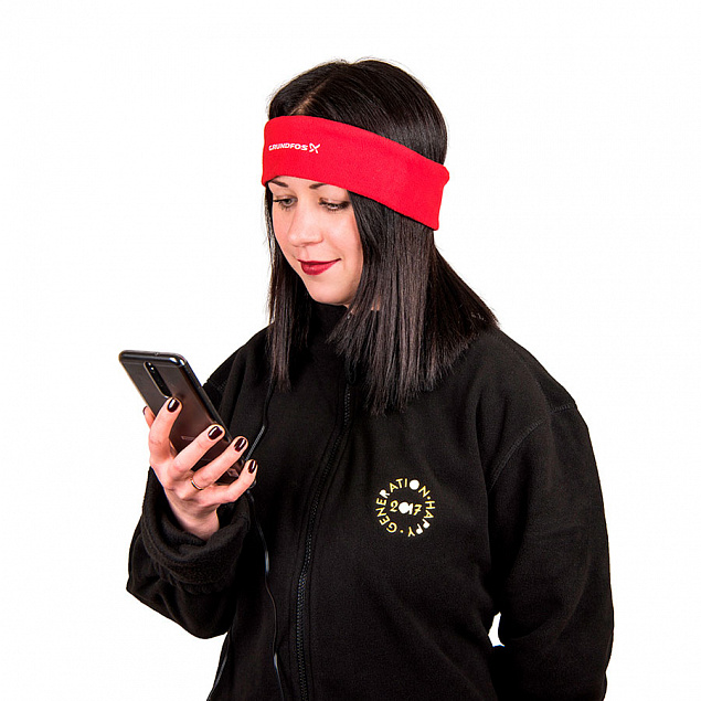 Повязка на голову MARKIZ с наушниками с логотипом в Самаре заказать по выгодной цене в кибермаркете AvroraStore