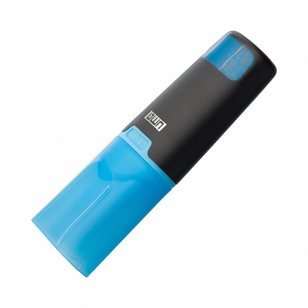 Маркер текстовый Liqeo Mini, голубой с логотипом в Самаре заказать по выгодной цене в кибермаркете AvroraStore