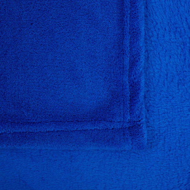 Плед Plush, синий с логотипом в Самаре заказать по выгодной цене в кибермаркете AvroraStore