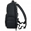 Рюкзак для ноутбука Santiago с кожаной отделкой, черный с логотипом в Самаре заказать по выгодной цене в кибермаркете AvroraStore