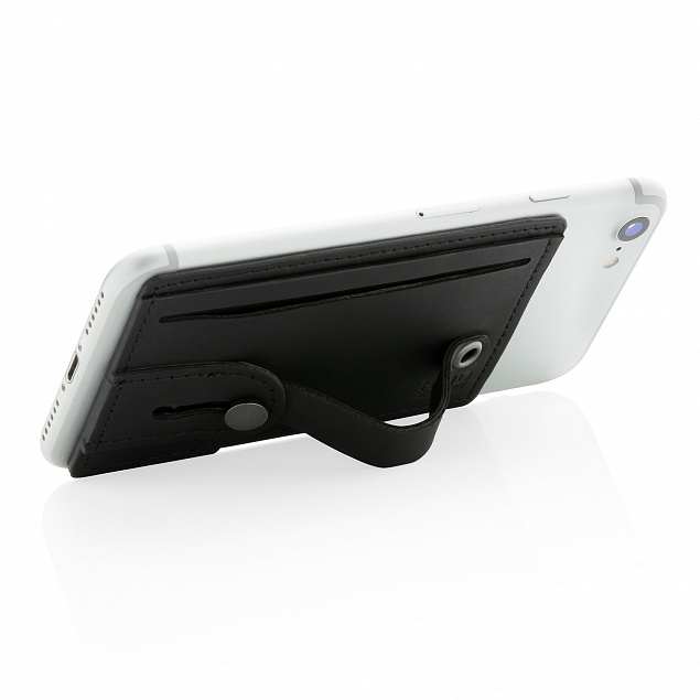 Картхолдер c RFID защитой для телефона 3-в-1 с логотипом в Самаре заказать по выгодной цене в кибермаркете AvroraStore