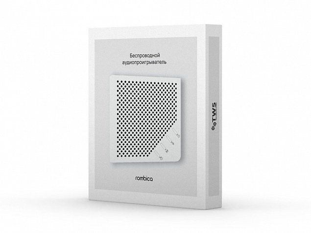 Портативная акустика Rombica mysound Note White с логотипом в Самаре заказать по выгодной цене в кибермаркете AvroraStore