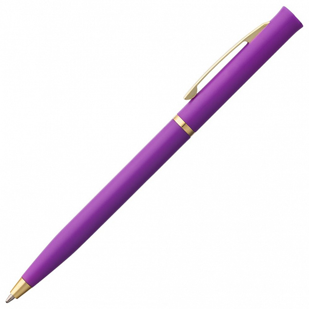 Ручка шариковая Euro Gold,фиолетовая с логотипом в Самаре заказать по выгодной цене в кибермаркете AvroraStore