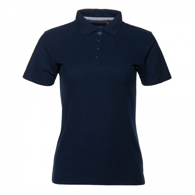 Рубашка поло Рубашка женская 04WL Тёмно-синий с логотипом в Самаре заказать по выгодной цене в кибермаркете AvroraStore