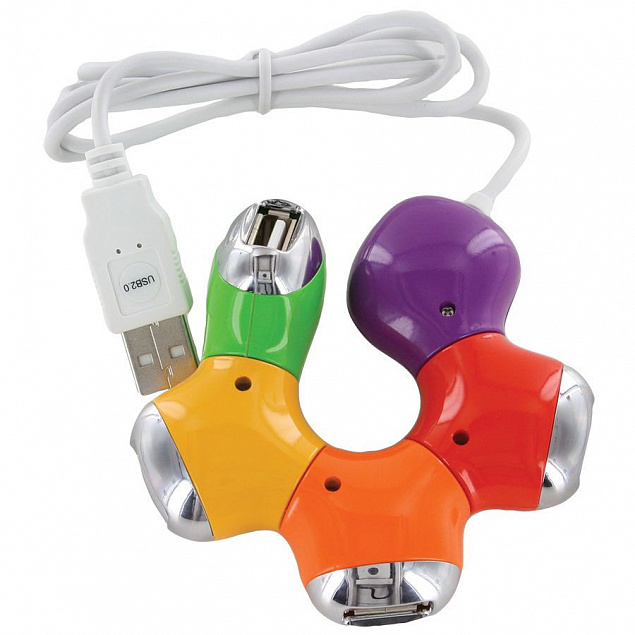 USB-разветвитель "Трансформер" с логотипом в Самаре заказать по выгодной цене в кибермаркете AvroraStore