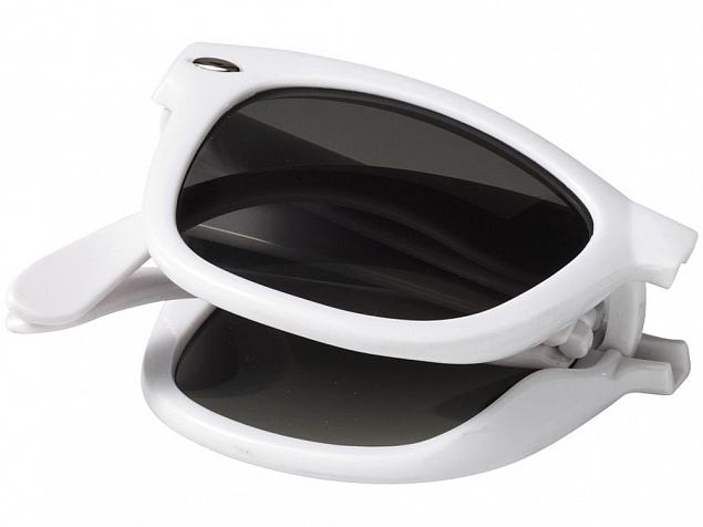 Очки солнцезащитные Sun Ray складные, белый с логотипом в Самаре заказать по выгодной цене в кибермаркете AvroraStore
