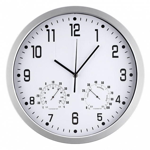 Часы настенные INSERT2, белые с логотипом в Самаре заказать по выгодной цене в кибермаркете AvroraStore