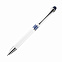 Шариковая ручка Arctic, белая/синяя с логотипом в Самаре заказать по выгодной цене в кибермаркете AvroraStore