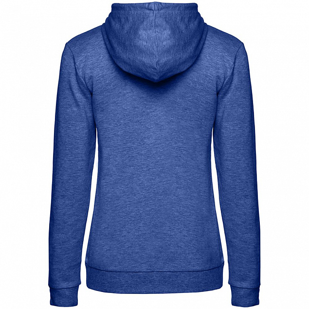 Толстовка с капюшоном женская Hoodie, ярко-синий меланж с логотипом в Самаре заказать по выгодной цене в кибермаркете AvroraStore
