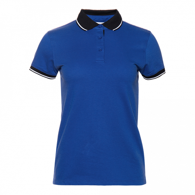 Рубашка поло Рубашка женская 04CW Синий с логотипом в Самаре заказать по выгодной цене в кибермаркете AvroraStore