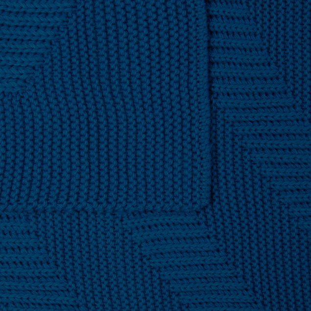 Плед Locus Solus, темно-синий (лазурный) с логотипом в Самаре заказать по выгодной цене в кибермаркете AvroraStore