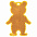 Пешеходный светоотражатель «Мишка», неон-желтый с логотипом в Самаре заказать по выгодной цене в кибермаркете AvroraStore