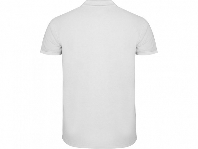 Рубашка поло Star мужская, белый с логотипом в Самаре заказать по выгодной цене в кибермаркете AvroraStore