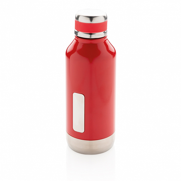 Герметичная вакуумная бутылка с шильдиком с логотипом в Самаре заказать по выгодной цене в кибермаркете AvroraStore