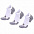 Набор из 3 пар спортивных женских носков Monterno Sport, красный фиолетовый и розовый с логотипом в Самаре заказать по выгодной цене в кибермаркете AvroraStore
