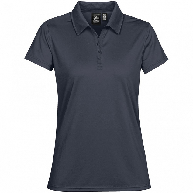 Рубашка поло женская Eclipse H2X-Dry, темно-синяя с логотипом в Самаре заказать по выгодной цене в кибермаркете AvroraStore