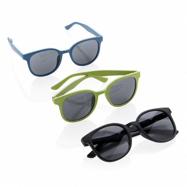 Солнцезащитные очки ECO, синий с логотипом в Самаре заказать по выгодной цене в кибермаркете AvroraStore