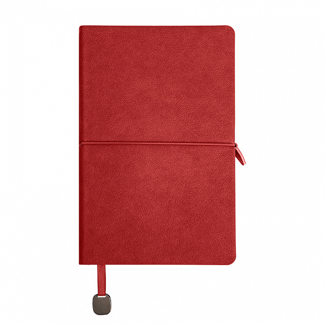 Ежедневник недатированный Fusion, А5, красный, кремовый блок, красный срез с логотипом в Самаре заказать по выгодной цене в кибермаркете AvroraStore