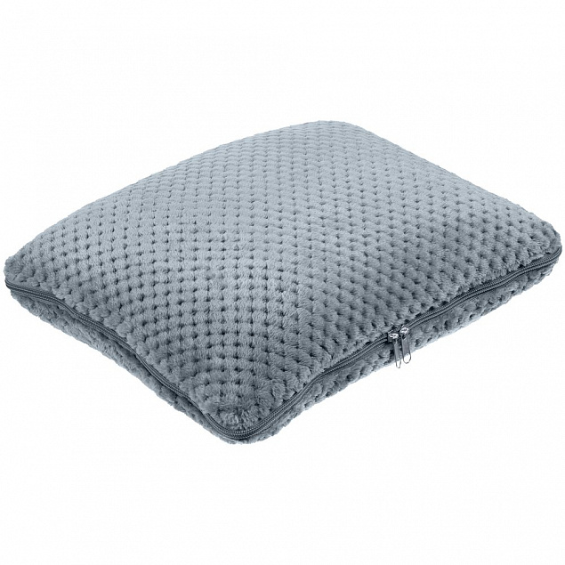Плед-подушка Dreamscape, серый с логотипом в Самаре заказать по выгодной цене в кибермаркете AvroraStore