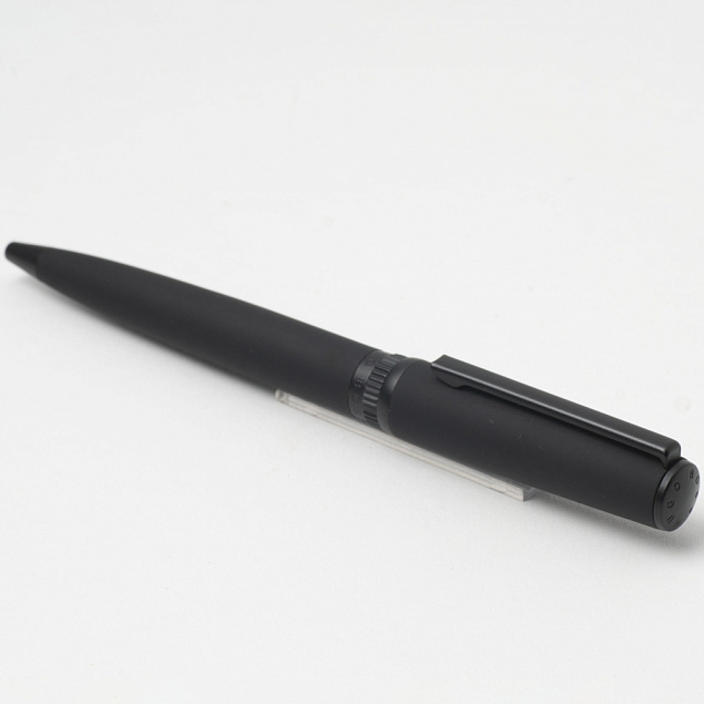 Шариковая ручка Gear Matrix, черная с логотипом в Самаре заказать по выгодной цене в кибермаркете AvroraStore