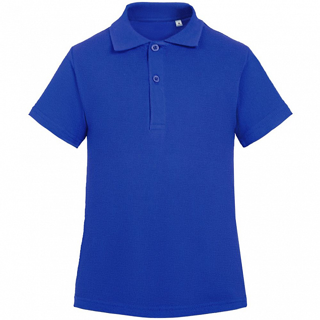 Рубашка поло детская Virma Kids, ярко-синяя с логотипом в Самаре заказать по выгодной цене в кибермаркете AvroraStore