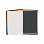 Блокнот "Бергамо", покрытие soft touch, формат А6, черный/оранжевый# с логотипом в Самаре заказать по выгодной цене в кибермаркете AvroraStore