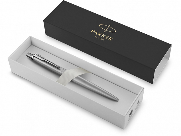 Ручка шариковая Parker «Jotter XL Mono Stainless Steel CT» с логотипом в Самаре заказать по выгодной цене в кибермаркете AvroraStore