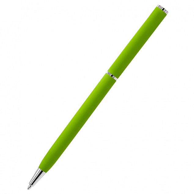 Ручка металлическая Tinny Soft софт-тач, тёмно-зелёная с логотипом в Самаре заказать по выгодной цене в кибермаркете AvroraStore